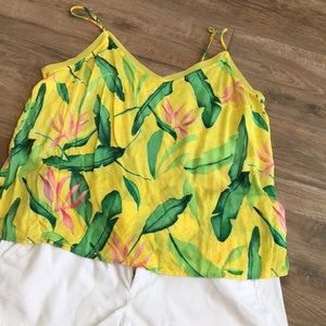 A new day floral tank